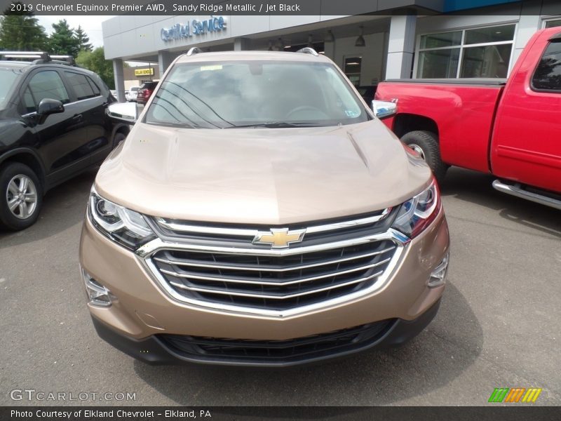 Sandy Ridge Metallic / Jet Black 2019 Chevrolet Equinox Premier AWD