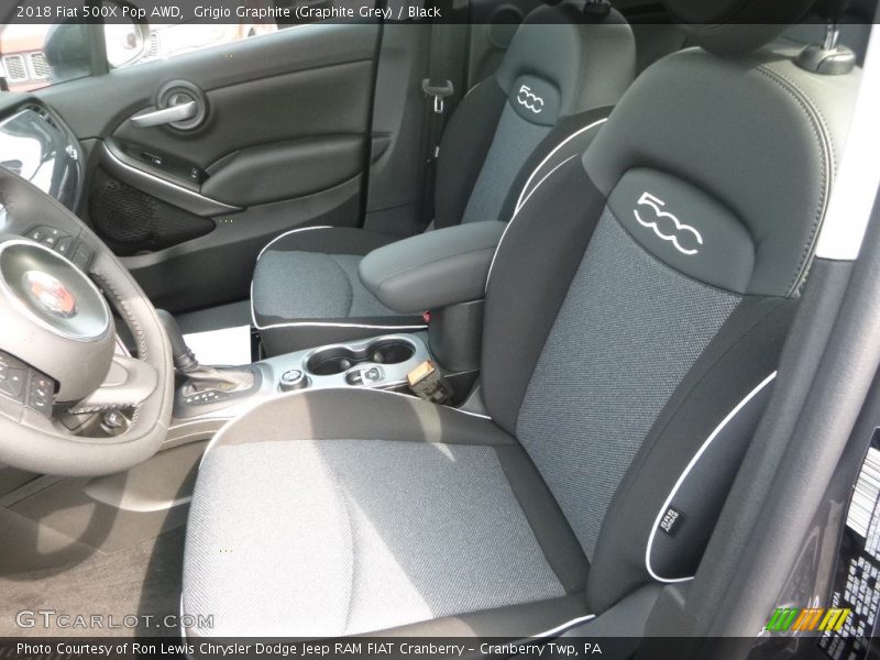 Front Seat of 2018 500X Pop AWD