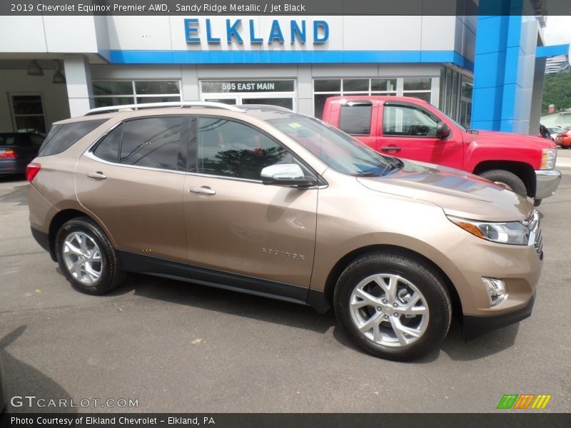Sandy Ridge Metallic / Jet Black 2019 Chevrolet Equinox Premier AWD
