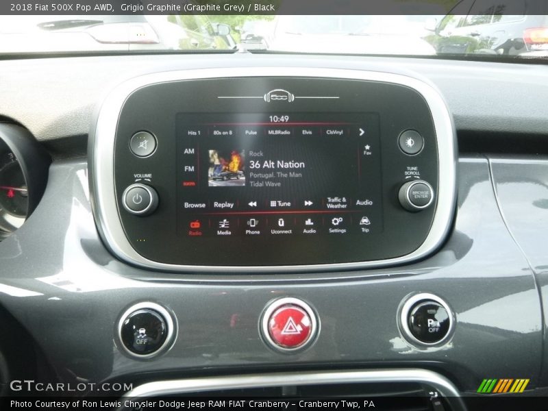 Grigio Graphite (Graphite Grey) / Black 2018 Fiat 500X Pop AWD