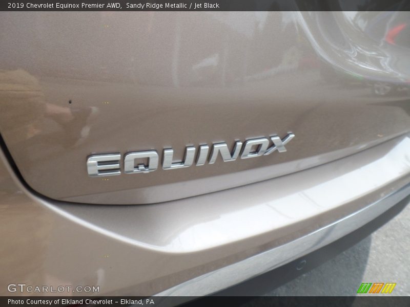 Sandy Ridge Metallic / Jet Black 2019 Chevrolet Equinox Premier AWD