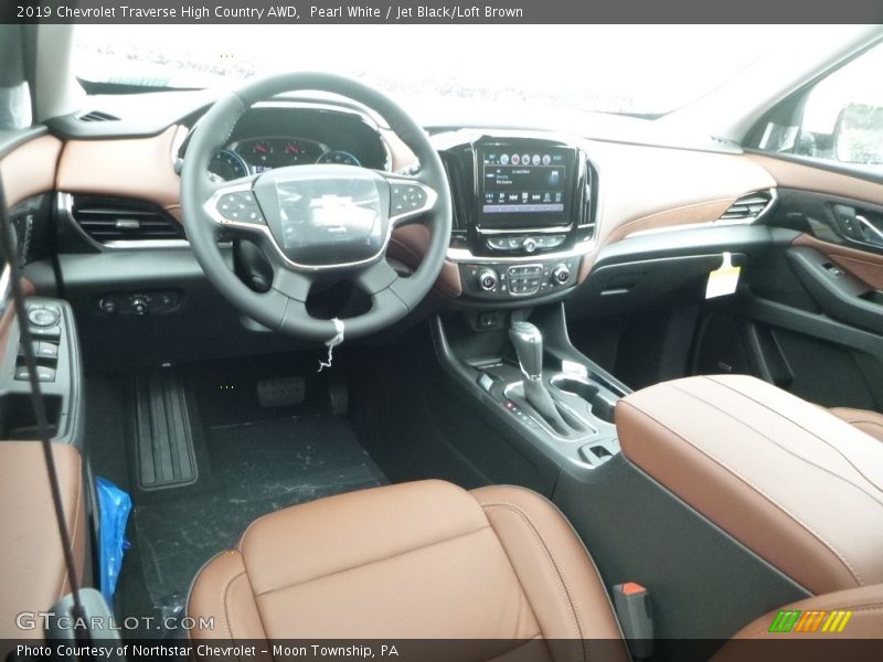  2019 Traverse High Country AWD Jet Black/Loft Brown Interior