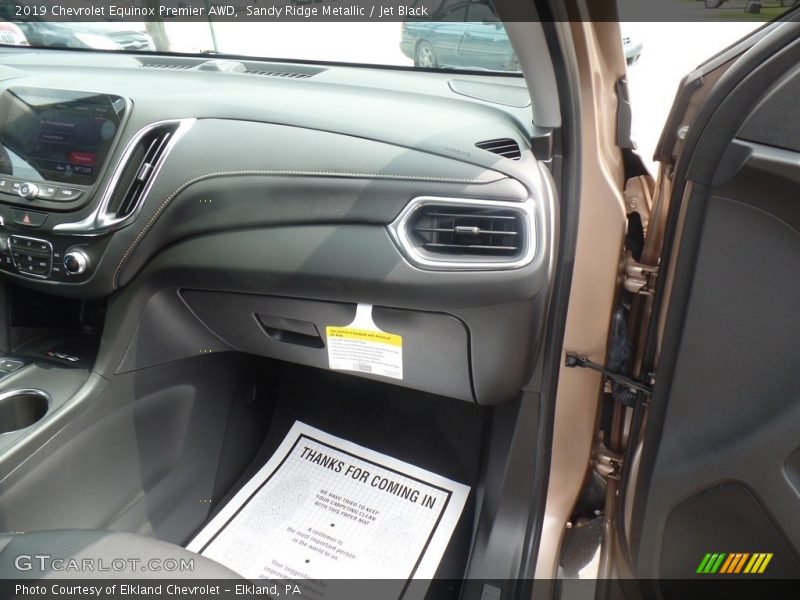 Sandy Ridge Metallic / Jet Black 2019 Chevrolet Equinox Premier AWD