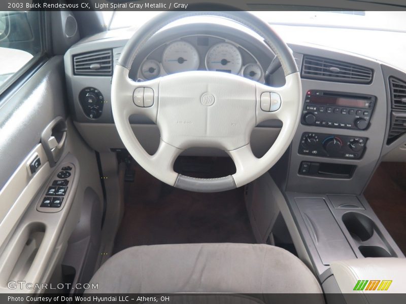 Light Spiral Gray Metallic / Gray 2003 Buick Rendezvous CX