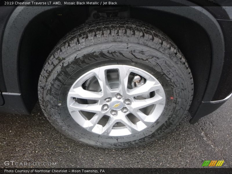 Mosaic Black Metallic / Jet Black 2019 Chevrolet Traverse LT AWD