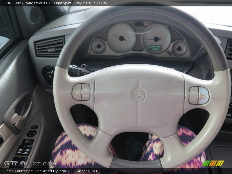 Light Spiral Gray Metallic / Gray 2003 Buick Rendezvous CX