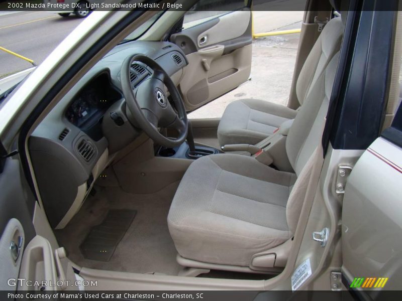 Light Sandalwood Metallic / Beige 2002 Mazda Protege DX