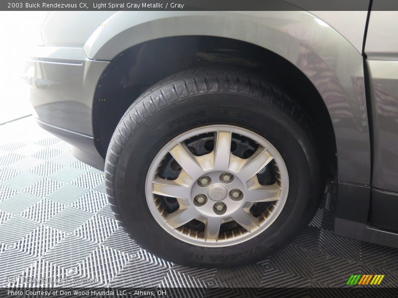 Light Spiral Gray Metallic / Gray 2003 Buick Rendezvous CX