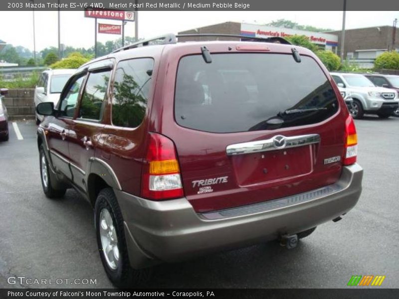 Merlot Pearl Red Metallic / Medium Pebble Beige 2003 Mazda Tribute ES-V6 4WD