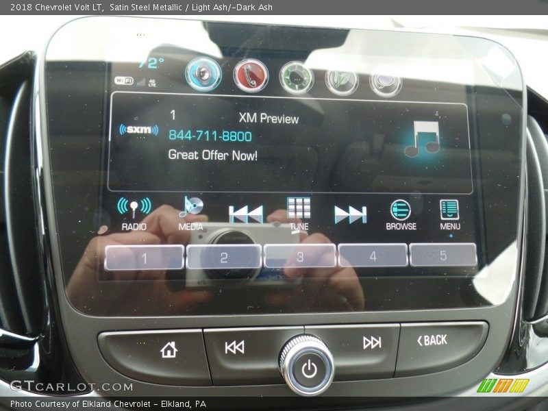 Satin Steel Metallic / Light Ash/­Dark Ash 2018 Chevrolet Volt LT
