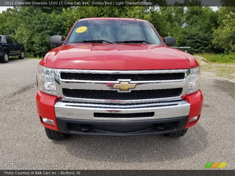 Victory Red / Light Titanium/Ebony 2011 Chevrolet Silverado 1500 LT Crew Cab 4x4