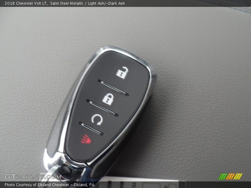 Satin Steel Metallic / Light Ash/­Dark Ash 2018 Chevrolet Volt LT