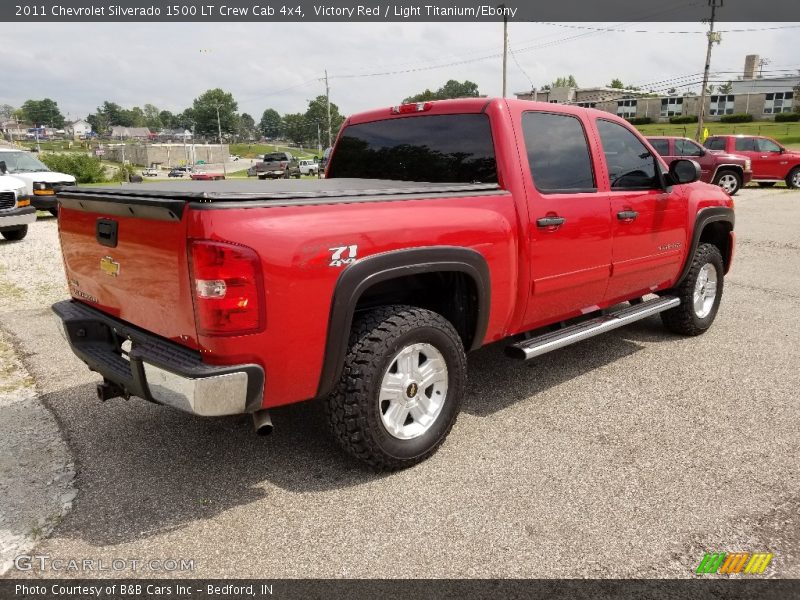 Victory Red / Light Titanium/Ebony 2011 Chevrolet Silverado 1500 LT Crew Cab 4x4