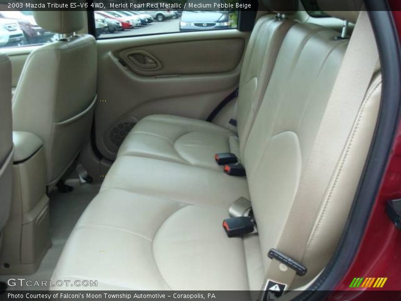 Merlot Pearl Red Metallic / Medium Pebble Beige 2003 Mazda Tribute ES-V6 4WD