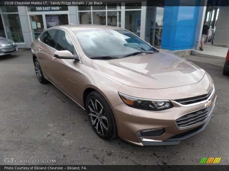Sandy Ridge Metallic / Jet Black 2018 Chevrolet Malibu LT