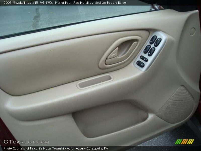 Merlot Pearl Red Metallic / Medium Pebble Beige 2003 Mazda Tribute ES-V6 4WD