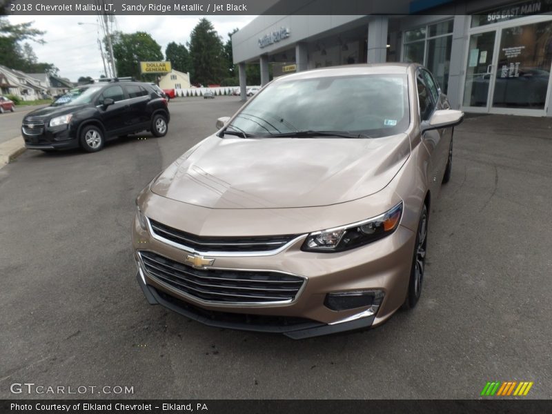 Sandy Ridge Metallic / Jet Black 2018 Chevrolet Malibu LT