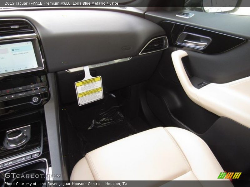 Loire Blue Metallic / Latte 2019 Jaguar F-PACE Premium AWD