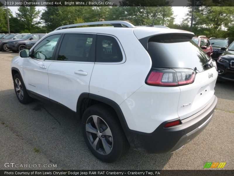 Bright White / Black/Ski Grey 2019 Jeep Cherokee Limited 4x4