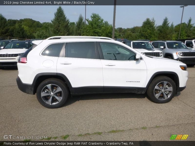 Bright White / Black/Ski Grey 2019 Jeep Cherokee Limited 4x4