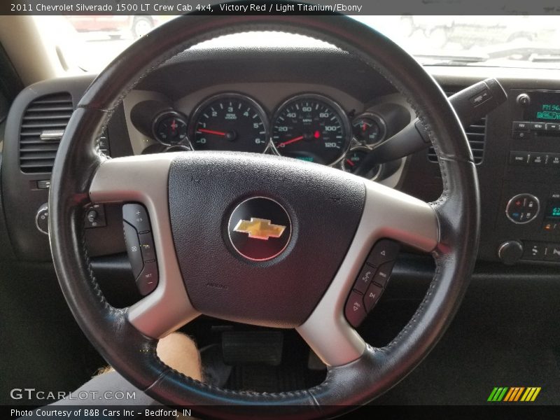 Victory Red / Light Titanium/Ebony 2011 Chevrolet Silverado 1500 LT Crew Cab 4x4