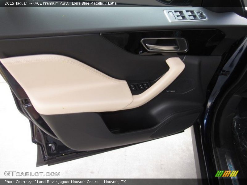 Loire Blue Metallic / Latte 2019 Jaguar F-PACE Premium AWD