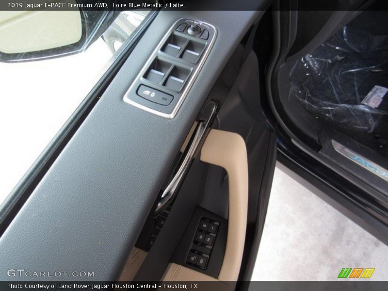 Loire Blue Metallic / Latte 2019 Jaguar F-PACE Premium AWD