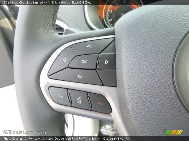 Bright White / Black/Ski Grey 2019 Jeep Cherokee Limited 4x4