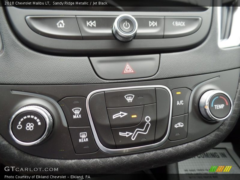 Sandy Ridge Metallic / Jet Black 2018 Chevrolet Malibu LT