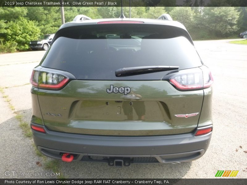 Olive Green Pearl / Black 2019 Jeep Cherokee Trailhawk 4x4