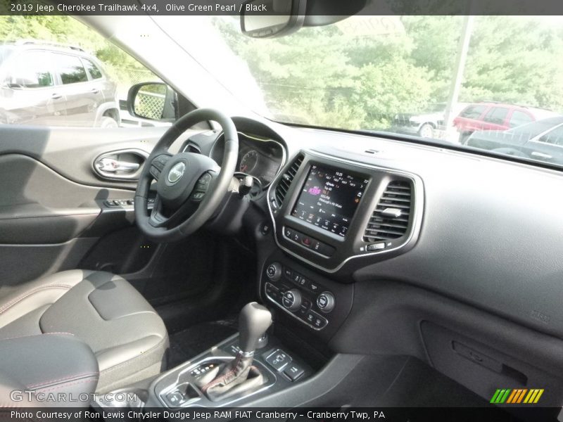 Olive Green Pearl / Black 2019 Jeep Cherokee Trailhawk 4x4