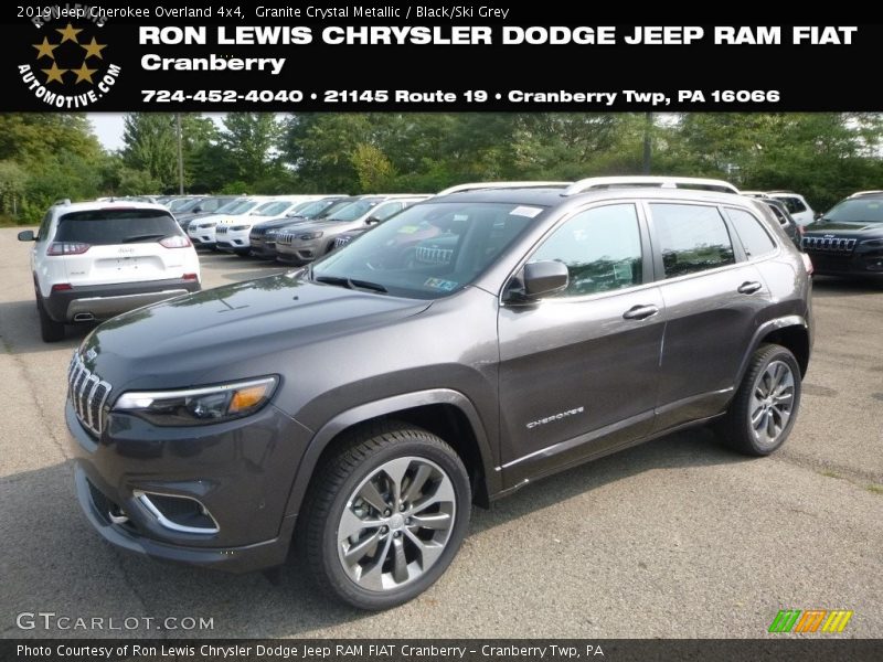 Granite Crystal Metallic / Black/Ski Grey 2019 Jeep Cherokee Overland 4x4