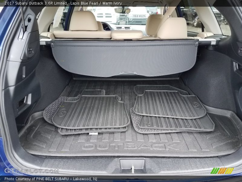 Lapis Blue Pearl / Warm Ivory 2017 Subaru Outback 3.6R Limited