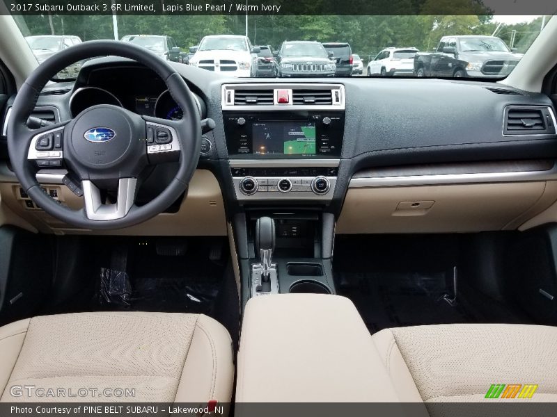 Lapis Blue Pearl / Warm Ivory 2017 Subaru Outback 3.6R Limited