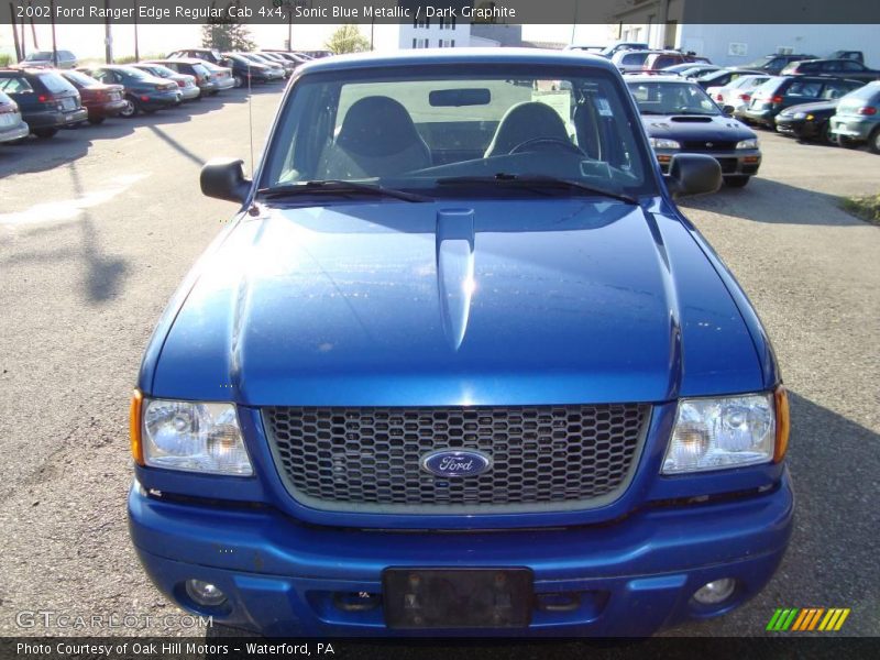 Sonic Blue Metallic / Dark Graphite 2002 Ford Ranger Edge Regular Cab 4x4