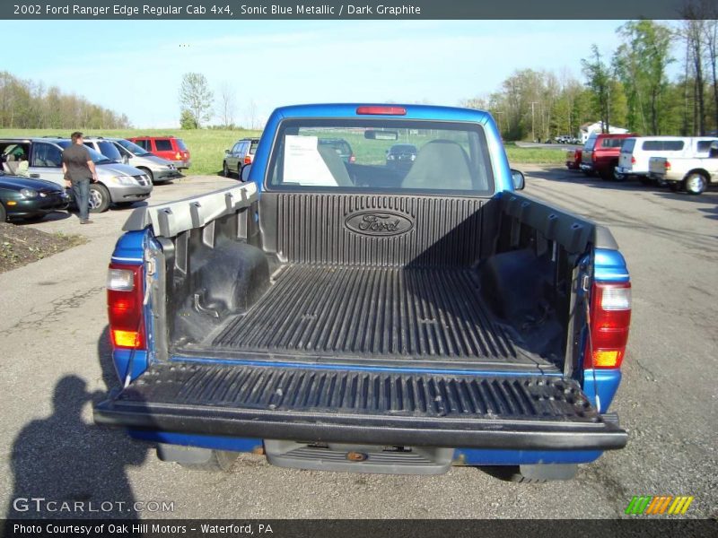 Sonic Blue Metallic / Dark Graphite 2002 Ford Ranger Edge Regular Cab 4x4