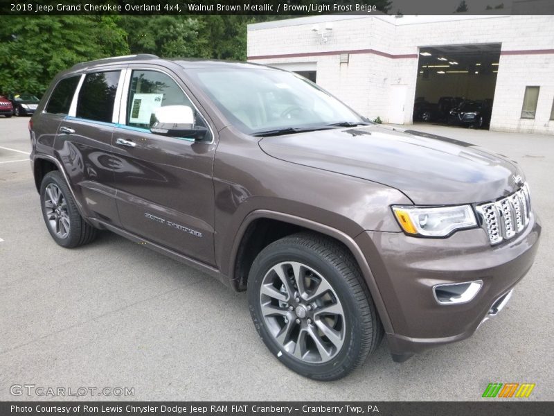 Walnut Brown Metallic / Brown/Light Frost Beige 2018 Jeep Grand Cherokee Overland 4x4
