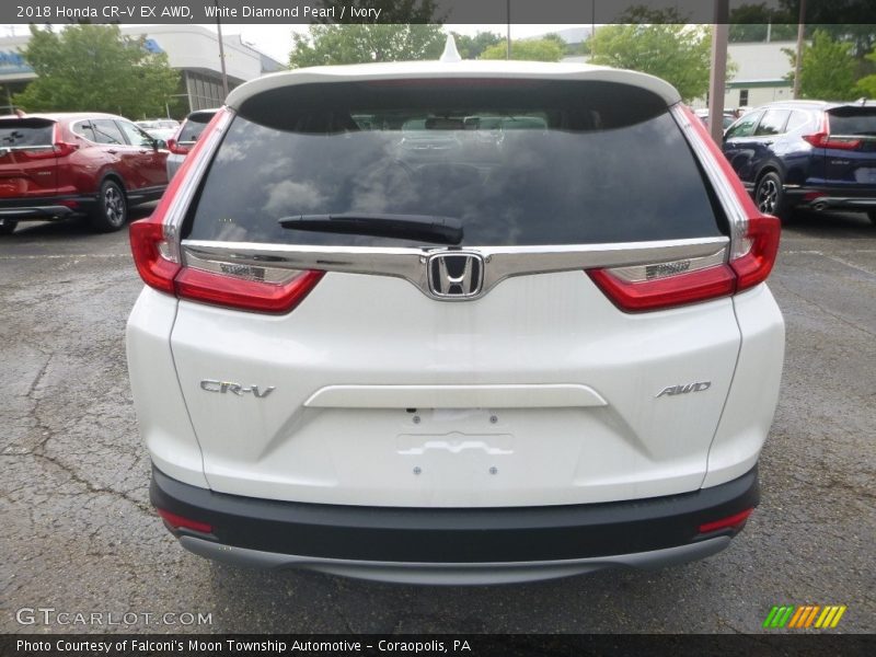 White Diamond Pearl / Ivory 2018 Honda CR-V EX AWD