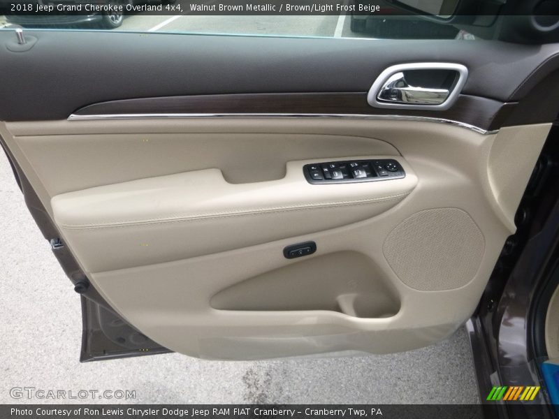 Walnut Brown Metallic / Brown/Light Frost Beige 2018 Jeep Grand Cherokee Overland 4x4