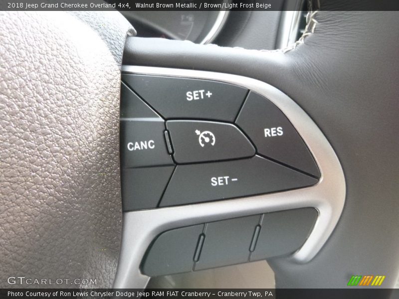 Walnut Brown Metallic / Brown/Light Frost Beige 2018 Jeep Grand Cherokee Overland 4x4