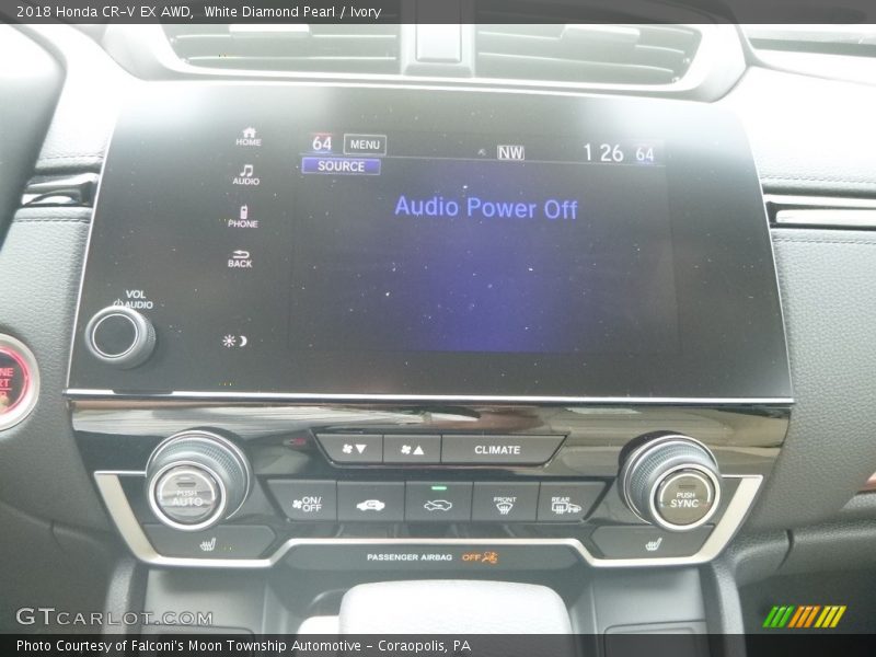 White Diamond Pearl / Ivory 2018 Honda CR-V EX AWD