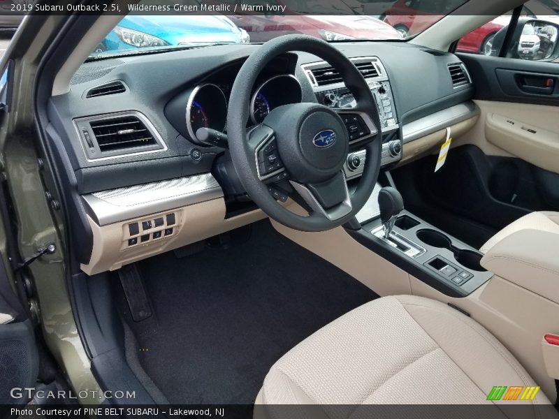  2019 Outback 2.5i Warm Ivory Interior