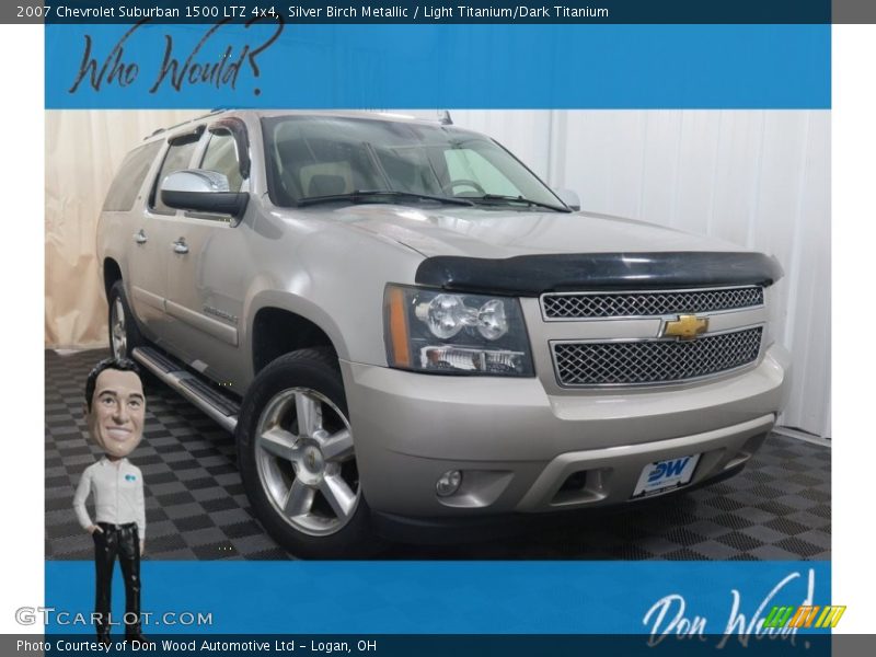 Silver Birch Metallic / Light Titanium/Dark Titanium 2007 Chevrolet Suburban 1500 LTZ 4x4