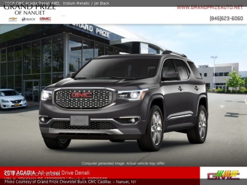 Iridium Metallic / Jet Black 2018 GMC Acadia Denali AWD