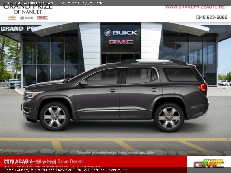 Iridium Metallic / Jet Black 2018 GMC Acadia Denali AWD