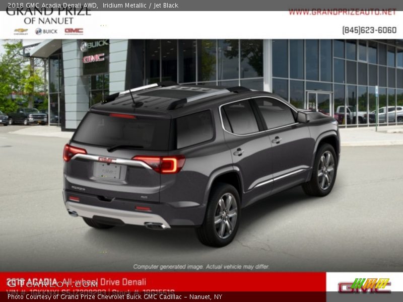 Iridium Metallic / Jet Black 2018 GMC Acadia Denali AWD