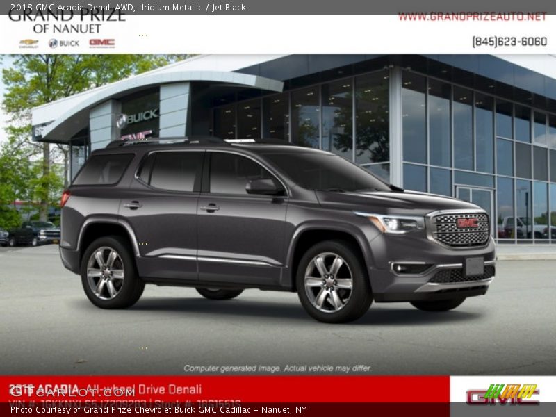 Iridium Metallic / Jet Black 2018 GMC Acadia Denali AWD