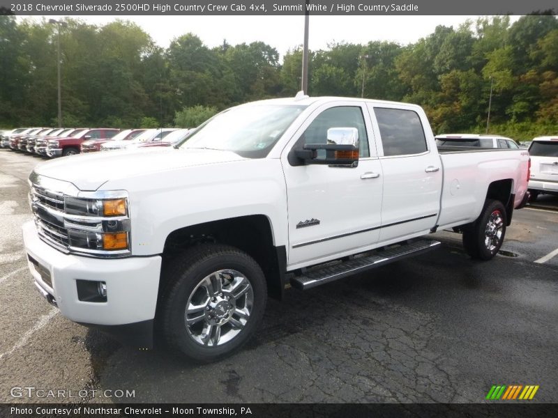 Summit White / High Country Saddle 2018 Chevrolet Silverado 2500HD High Country Crew Cab 4x4