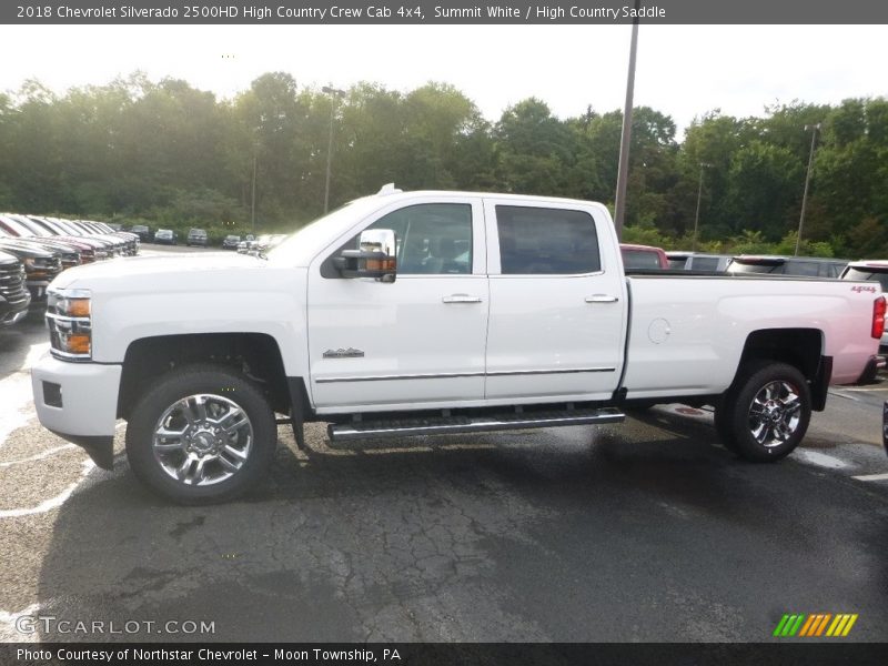 Summit White / High Country Saddle 2018 Chevrolet Silverado 2500HD High Country Crew Cab 4x4