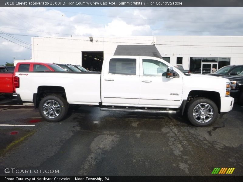 Summit White / High Country Saddle 2018 Chevrolet Silverado 2500HD High Country Crew Cab 4x4